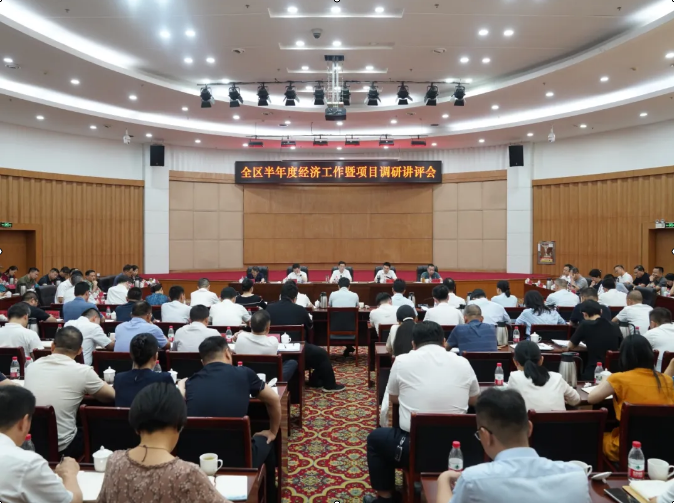 雨花区召开半年度经济工作暨项目调研讲评会